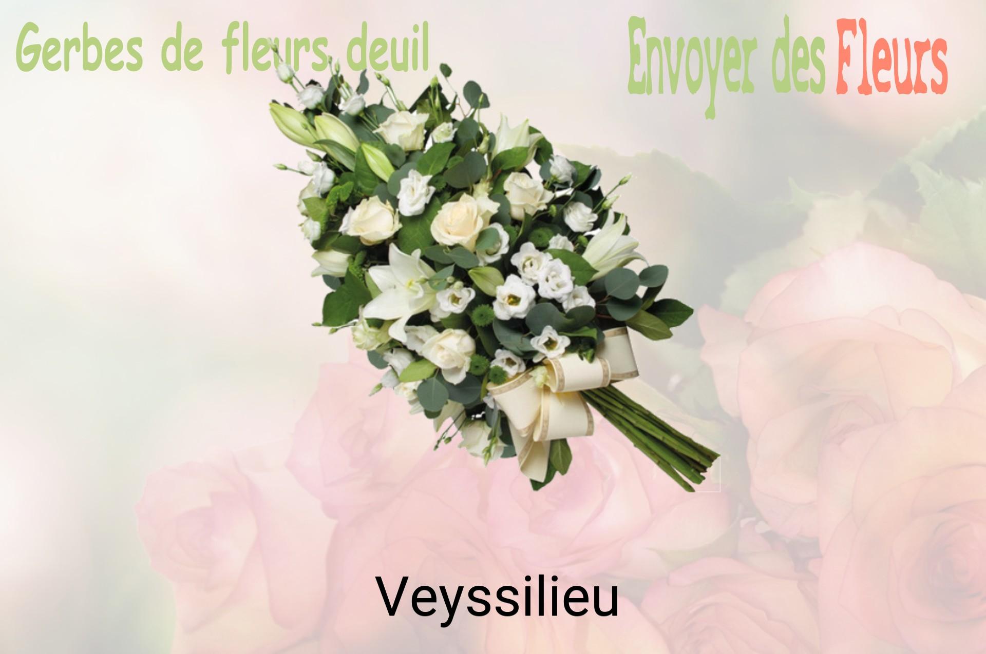 Gerbe de fleurs de deuil livrée à Veyssilieu